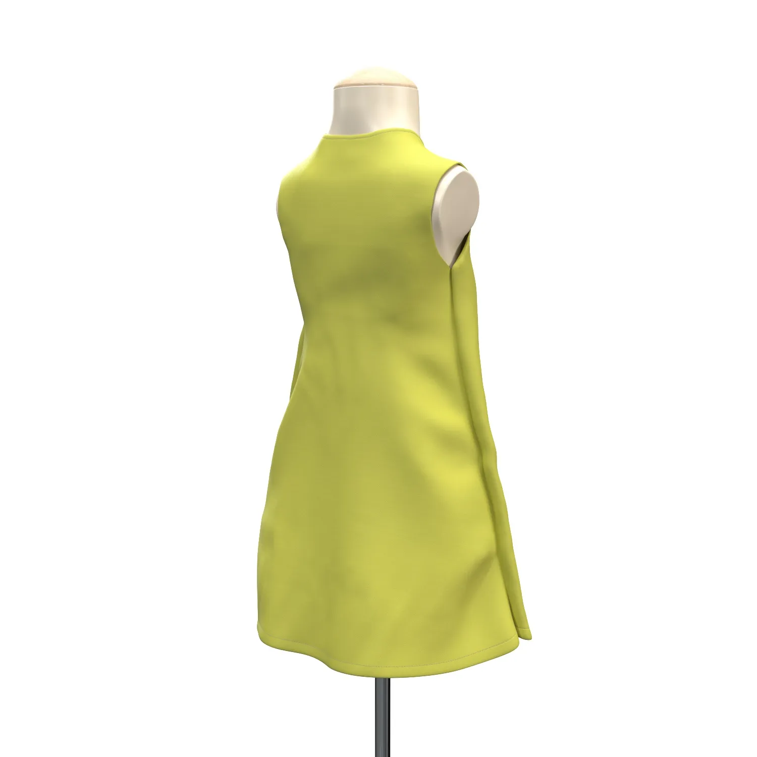 Children Simple Frock 3D Model_06